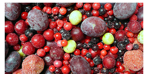 Fruit mix with strawberry